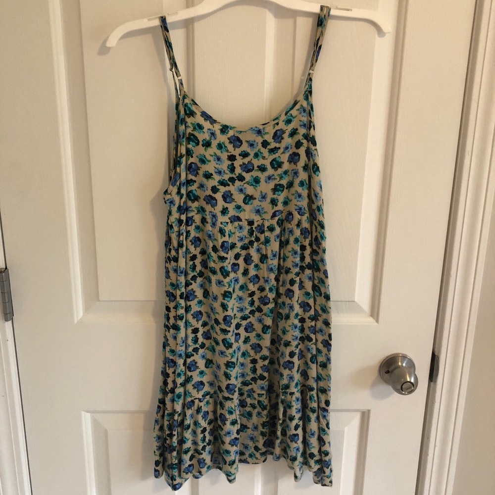 Blue floral sundress
